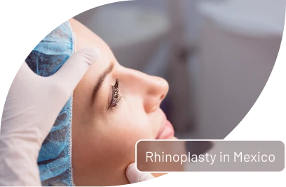 Patient lying down during facial evaluation or consultation for Rhinoplasty
