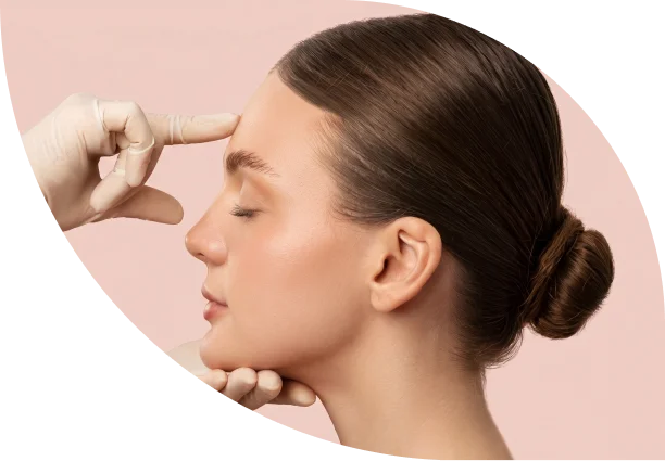 Woman having a facial surgery examination in Mexico cosmetic clinic