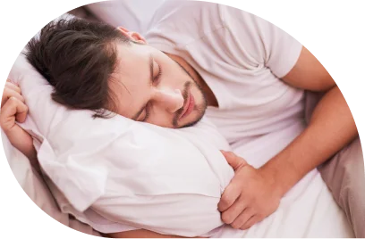 Patient resting after sleep apnea surgery in San Miguel de Allende. Recovery from surgery for sleep apnea.