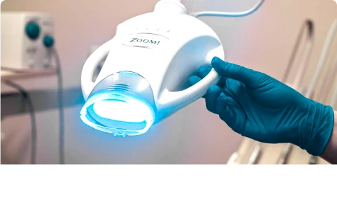 a shot of a Zoom! equipment used in teeth whitening
